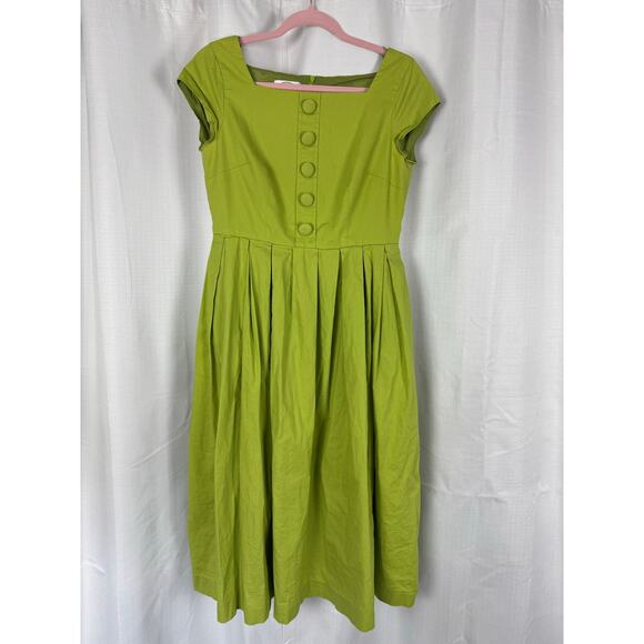 Talbots Dresses & Skirts - Talbots Petites Green Midi Dress Cottagecore Vintage Fit Flare 6P